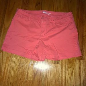 Old Navy Peach PIXIE Chino Shorts